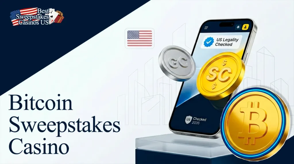 Crypto sweepstakes casinos in the US using Bitcoin and crypto tokens.